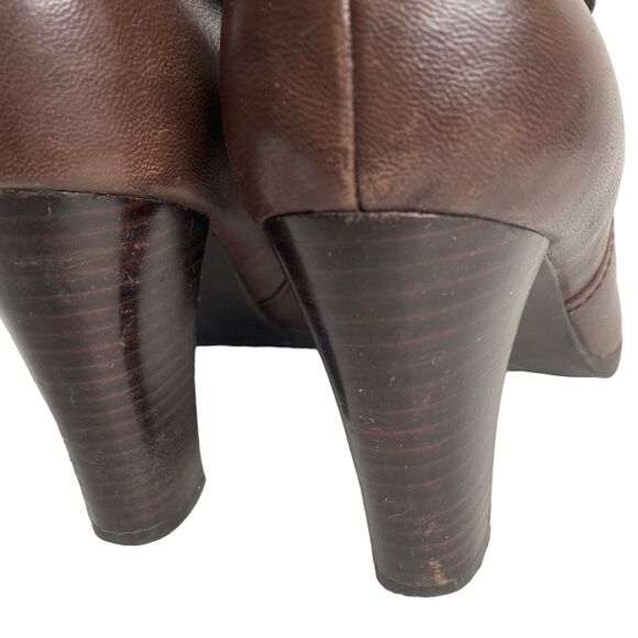A.N.A. A New Approach Womens Selena Leather Boots Brown Knee High Size 10M - Picture 9 of 10